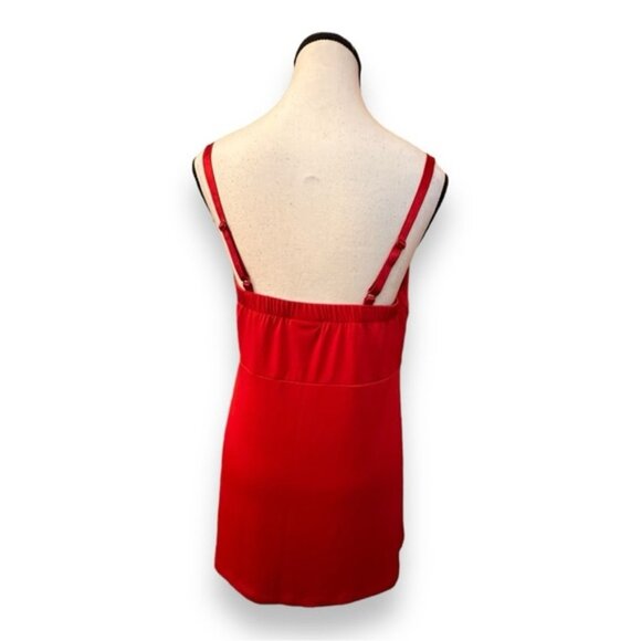 Women’s Vintage torrid 1 Red Sequin Sweetheart Bust Peplum Babydoll Tank Top - Picture 4 of 8